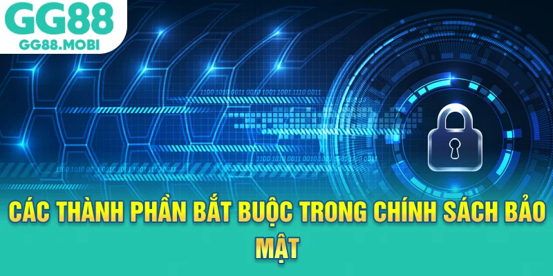 Các thành phần bắt buộc trong chính sách bảo mật